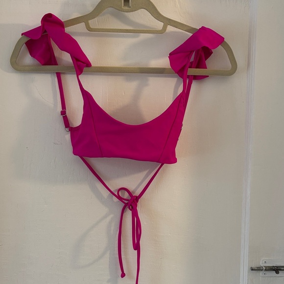 Tularosa Fuchsia Ruffle Bikini Set - Picture 4 of 9
